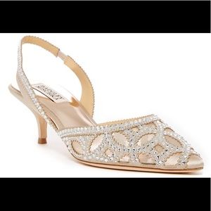 Badgley Mischka Solara Embellished Slingback Heel